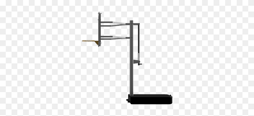 Basketball Hoop Side View Png - Basketball Goal Side Png Clipart