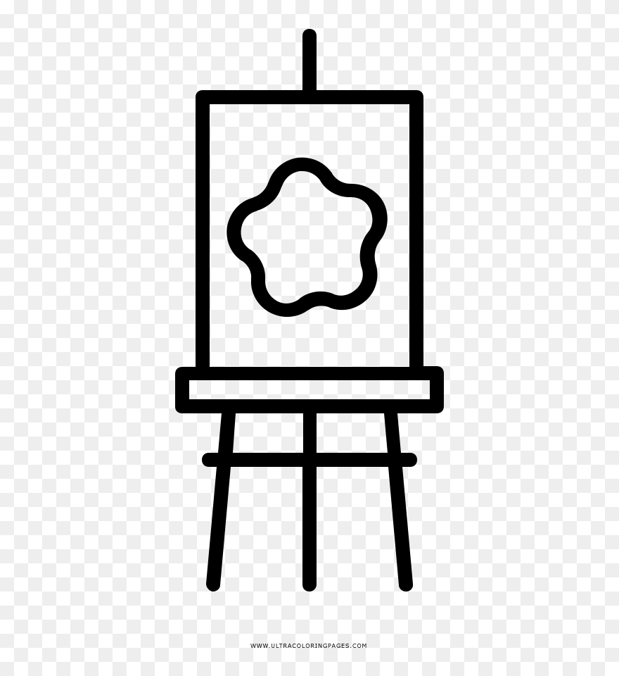 Painting Coloring Page Clipart