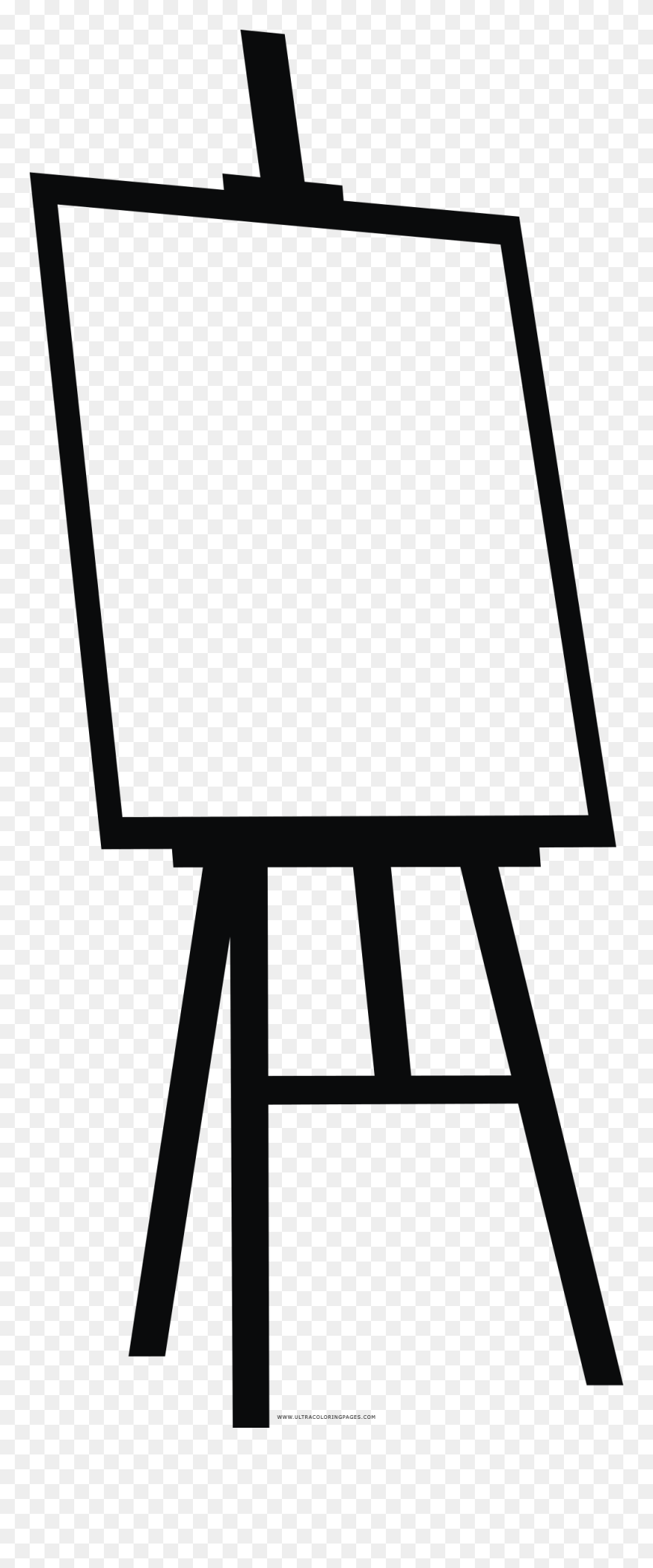 Easel Coloring Page - Easel Clipart Transparent Background - Png Download