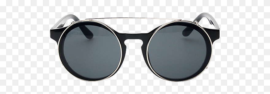 Clip Sunglasses Detachable - Silver - Png Download