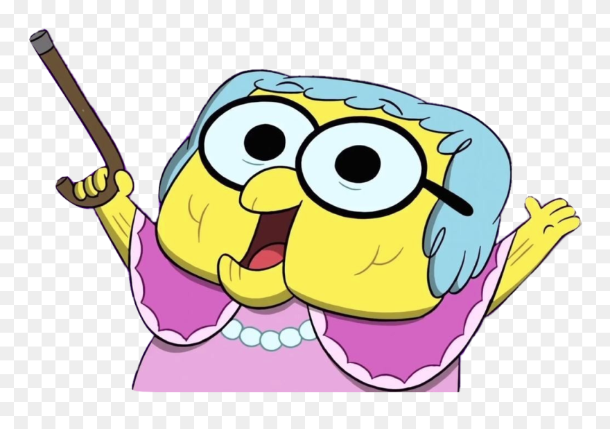 Gramma Alice Green With Cane - Grandma From Big City Greens Clipart