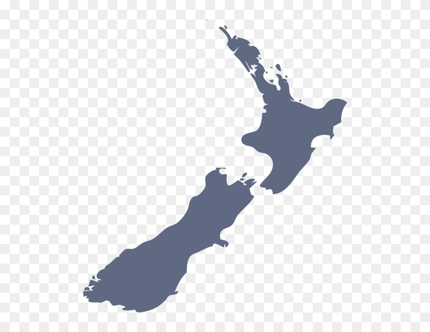New Zealand Map Transparent Clipart