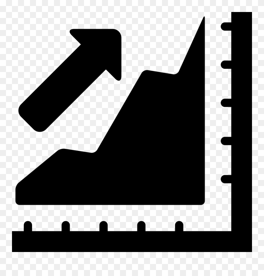 Growth With Rising Svg - Icono Crecimiento Ventas Png Clipart