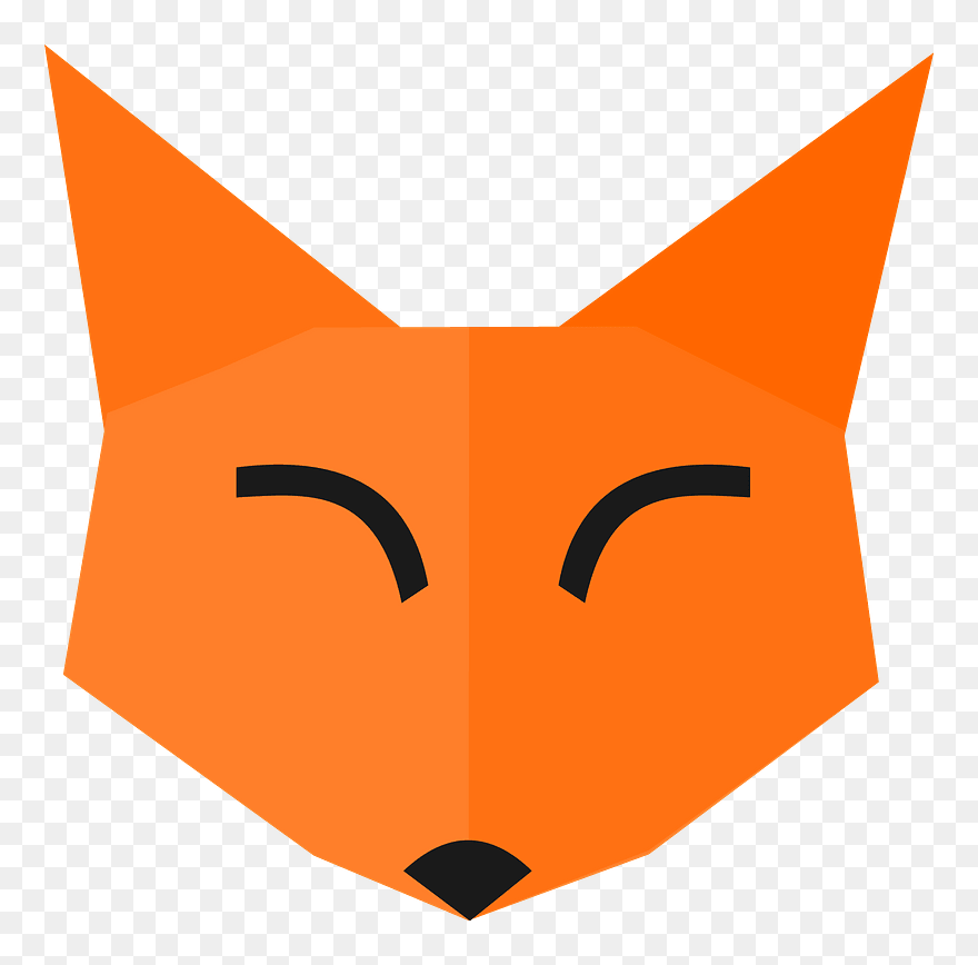 Cute Fox Face Clipart - Red Fox - Png Download
