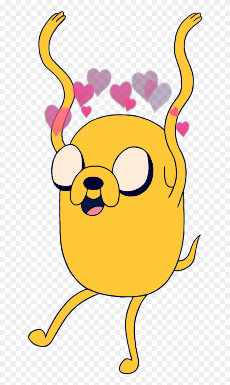 #adventuretime #cute #dog #jake #jakethedog #heartcrown - Transparent Jake Adventure Time Clipart