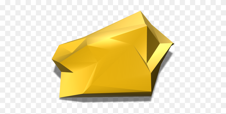 Gold Rush Memories - Origami Clipart