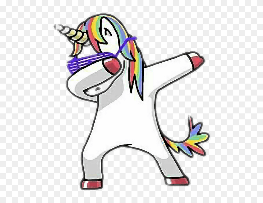 Dabbing Unicorn Png - Dabbing Unicorn Transparent Background Clipart