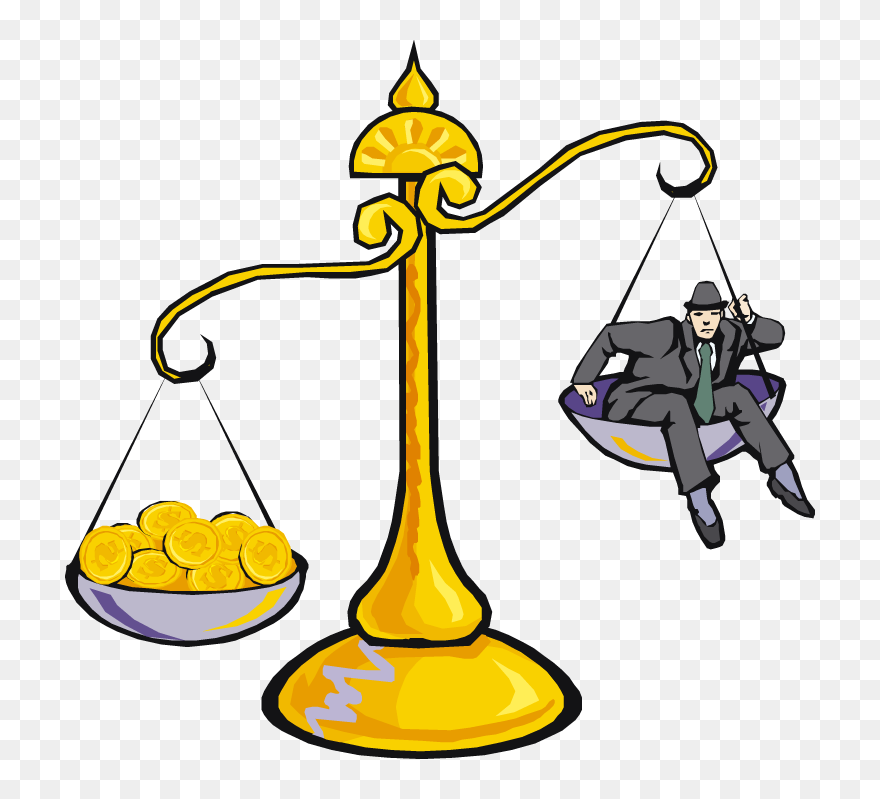 Scales Money Clipart Image Library Stock Humanities - Unbalanced Balance Scale - Png Download