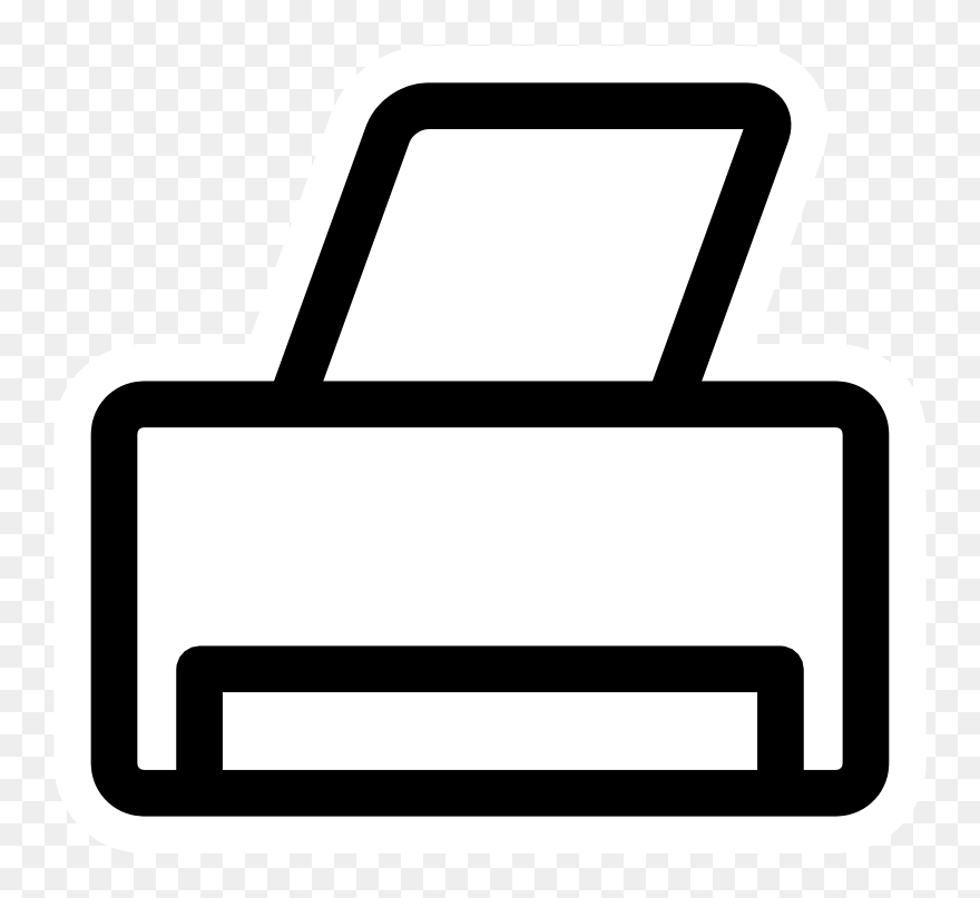 Mono Kdeprint Printer - Printer Clipart - Png Download