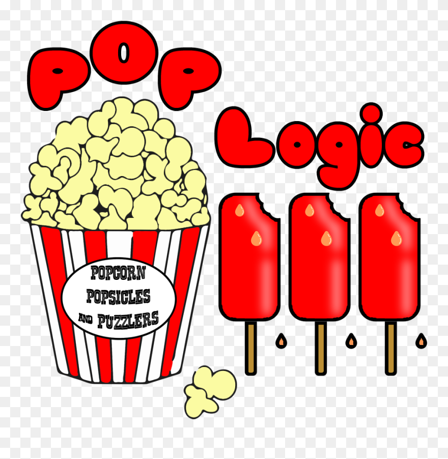 Pop Logic Logo - Popcorn Black And White Clipart