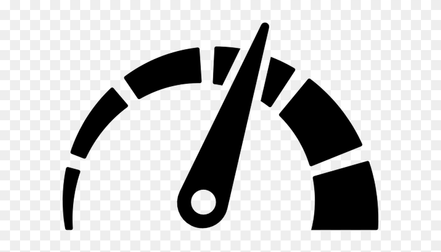 Speedometer Black And White Png Clipart