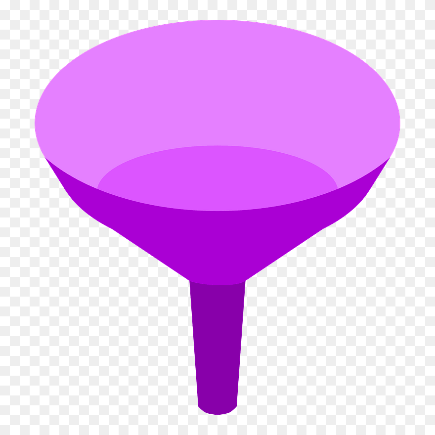 Funnel Clipart - Transparent Purple Funnel Icon - Png Download
