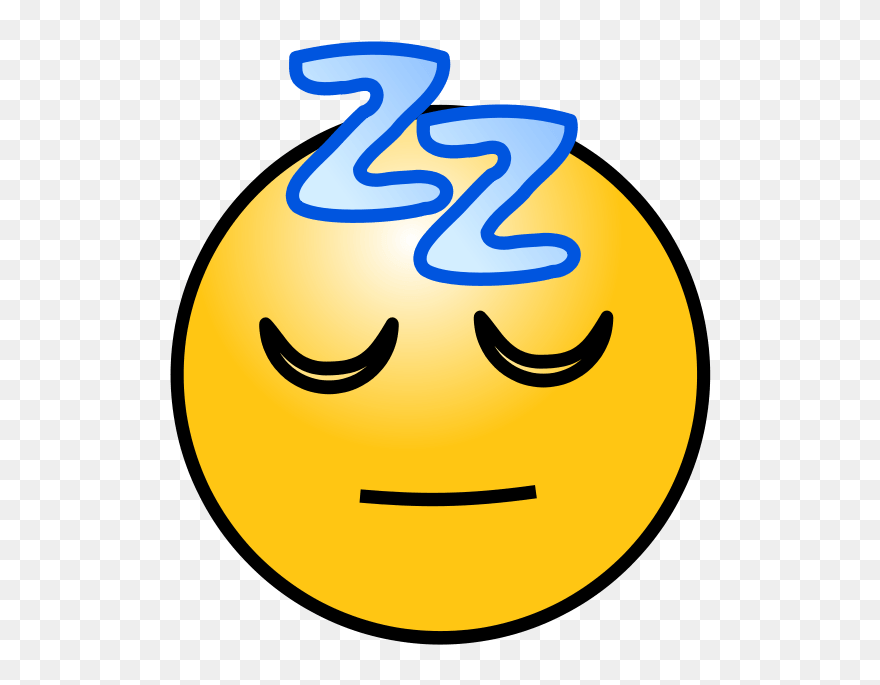 Cartoon Sick Face - Sleep Clipart - Png Download