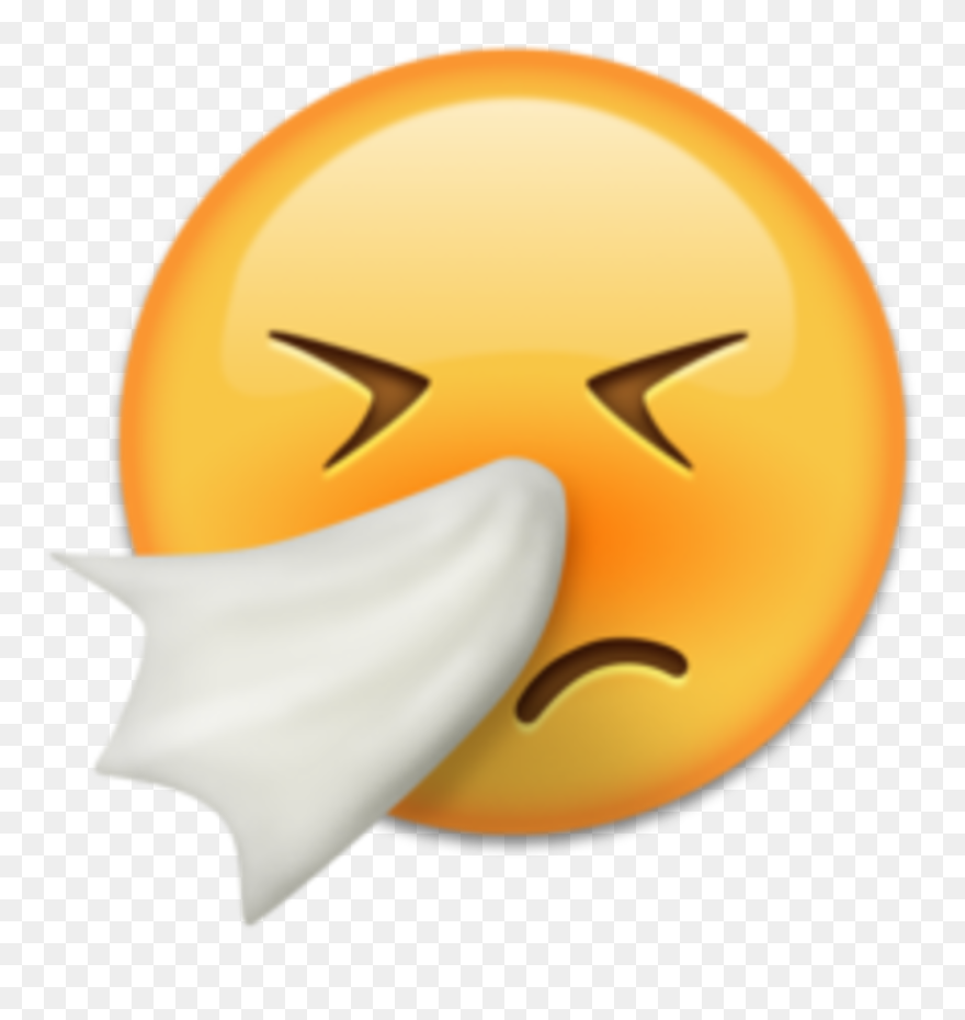 Hand Emoji Clipart Air Emoji Png - Sick Emoji Transparent Png