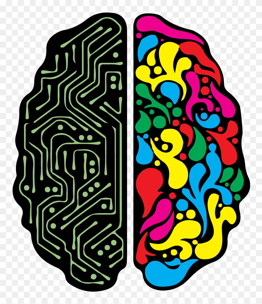 Creative Brain Png - Technical And Creative Brain Clipart