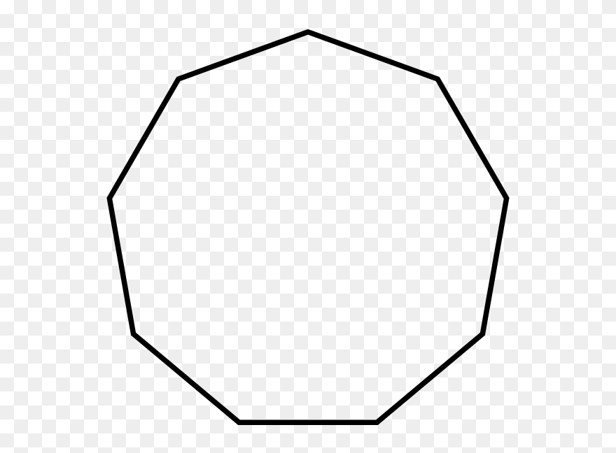 File - Regular Nonagon - Svg - Plain Easter Egg Coloring Pages Clipart