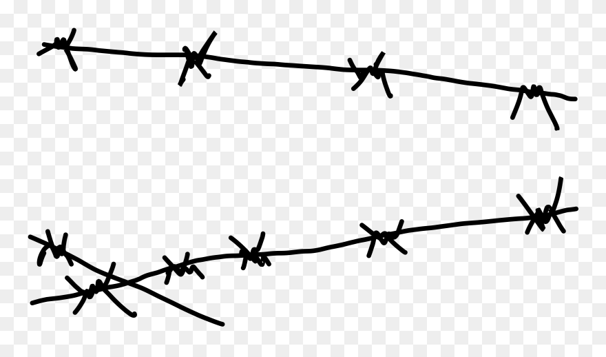Spine Barbed Wire Png - Easy Barbed Wire Drawing Clipart