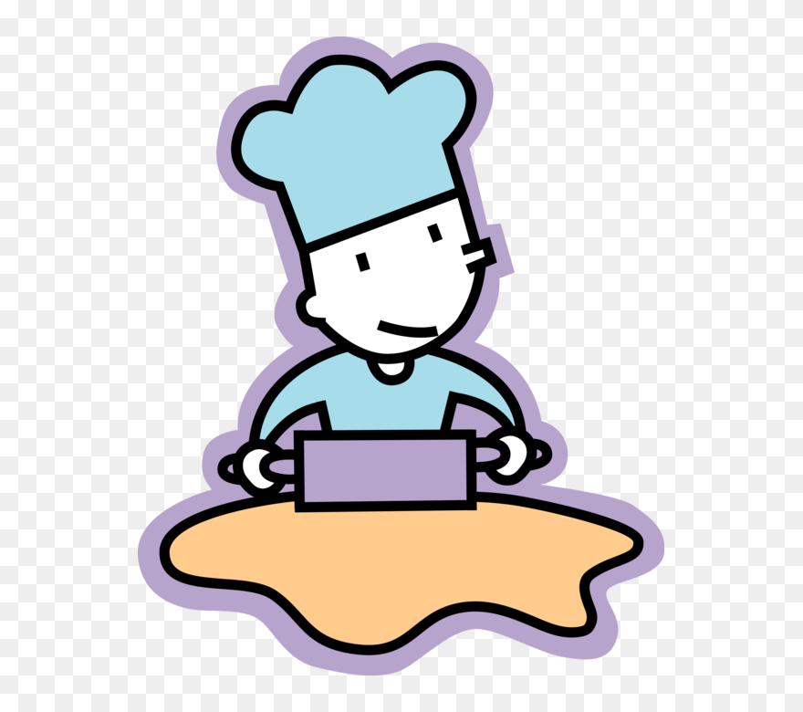 Using A Rolling Pin Clipart - Png Download