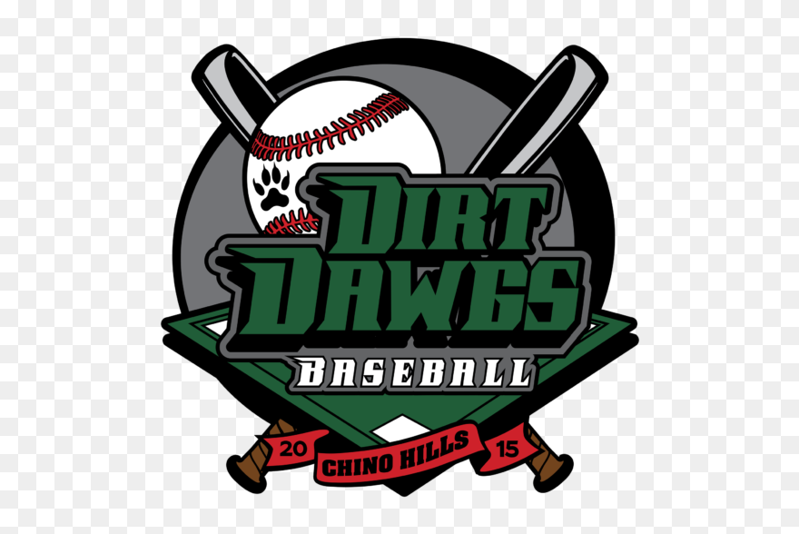 Diamond Dawgs Baseball Clipart Jpg Black And White - Chino Hills Dirt Dawgs Pin - Png Download