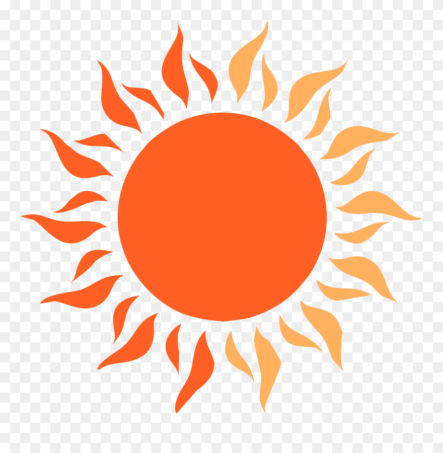 Transparent Hot Temperature Clipart - Transparent Background Sun Icon Png