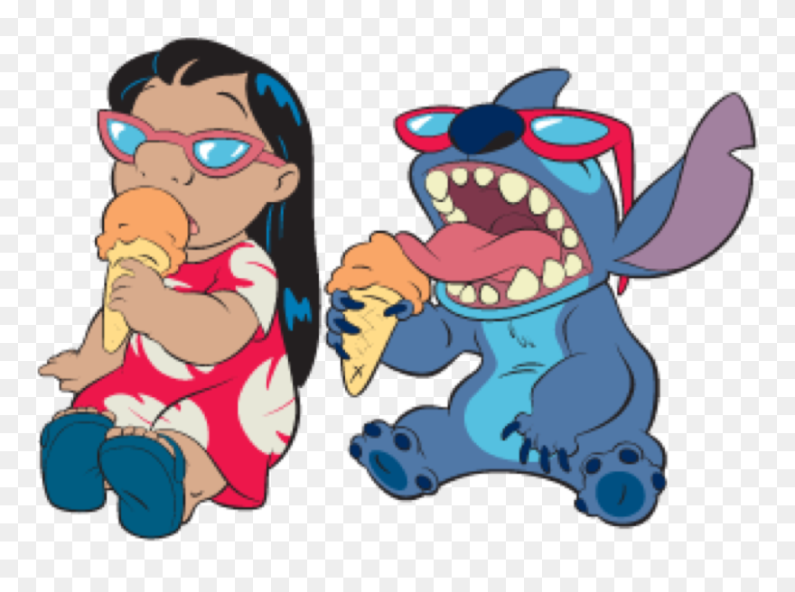 Stitch Clipart Pelekai - Lilo Y Stitch Ice Cream - Png Download