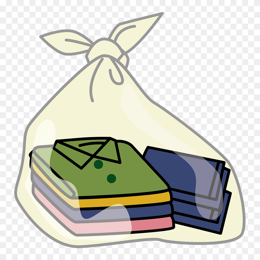 Recyclable Garbage Clothing Clipart - 古着 廃品 回収 イラスト - Png Download