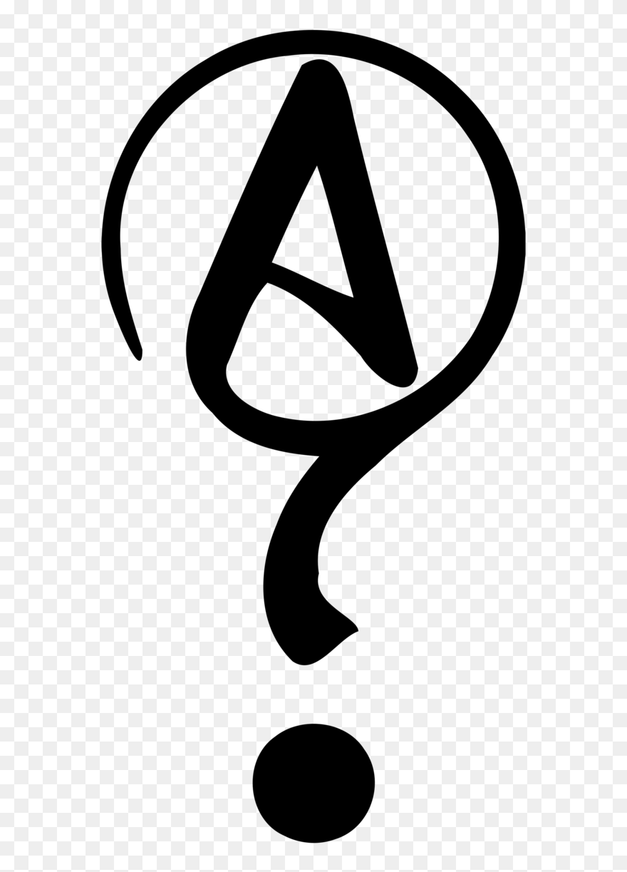 Agnostic Question Mark - Atheist Symbol Clipart