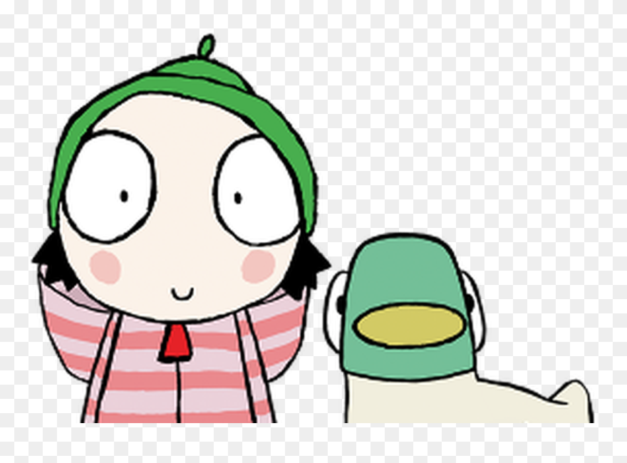 Sarah And Duck Transparent & Png Clipart Free Download - Sarah And Duck Sarah