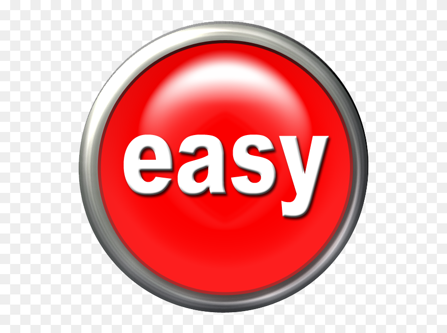 Transparent Easy Clipart - Easy Button - Png Download