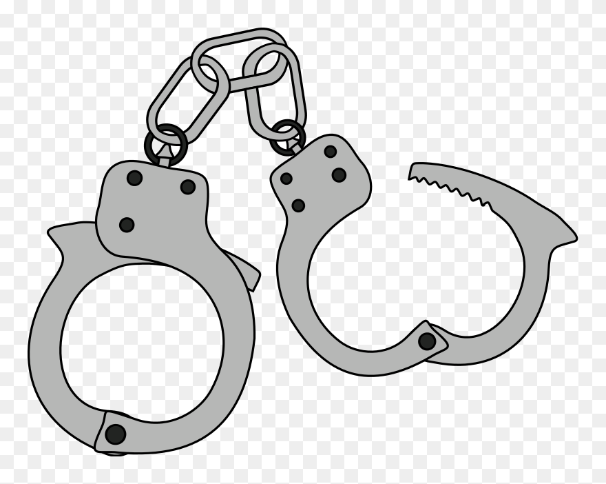 Open Handcuffs Clipart - Png Download