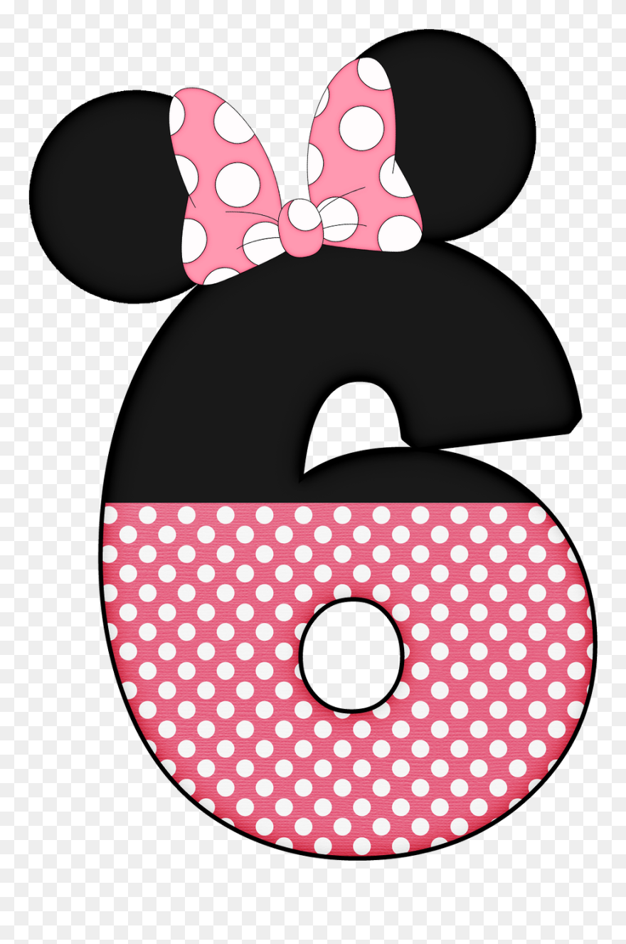 Letters Clipart Minnie Mouse - Minnie Mouse 6 Png Transparent Png
