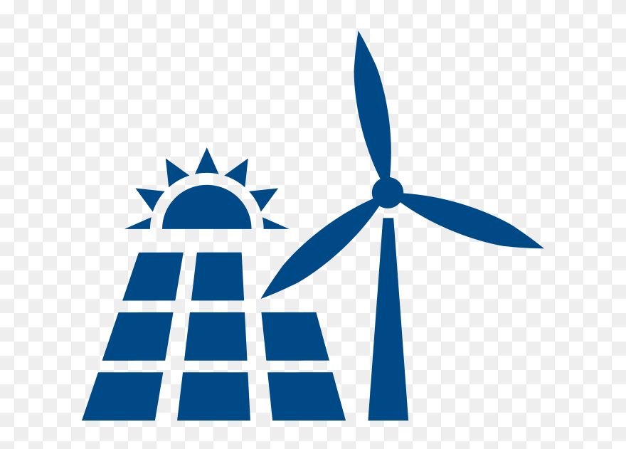Renewable Energy Wind And Solar Energy Icon Clipart (5662898