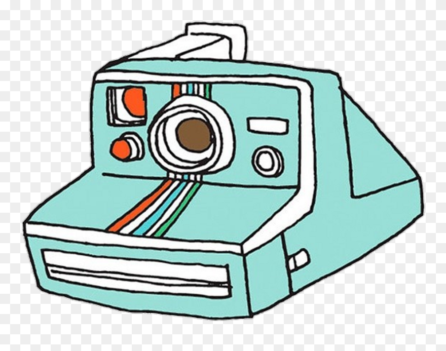 Polaroid Clipart Sketch - Polaroids Camera Clipart Transparent Background - Png Download