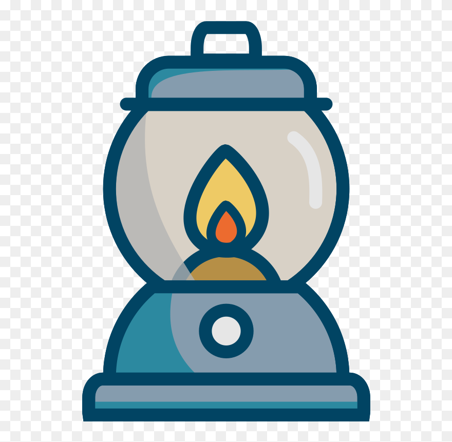 Lampada Ad Olio - Oil Kerosene Lamp Clipart - Png Download