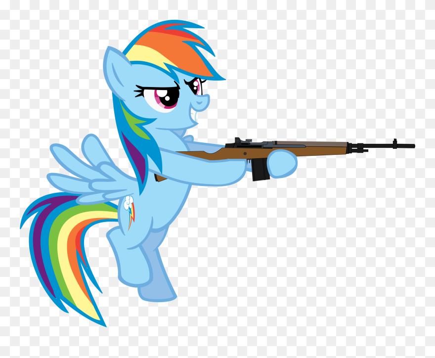My Little Pony Clipart Gun Png - Little Pony With Gun Transparent Png