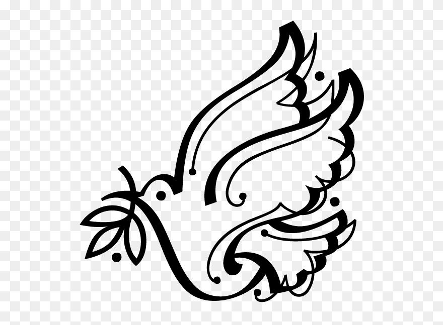 Columbidae Olive Branch Doves As Symbols T Shirt Peace - John Woo Filmek Clipart