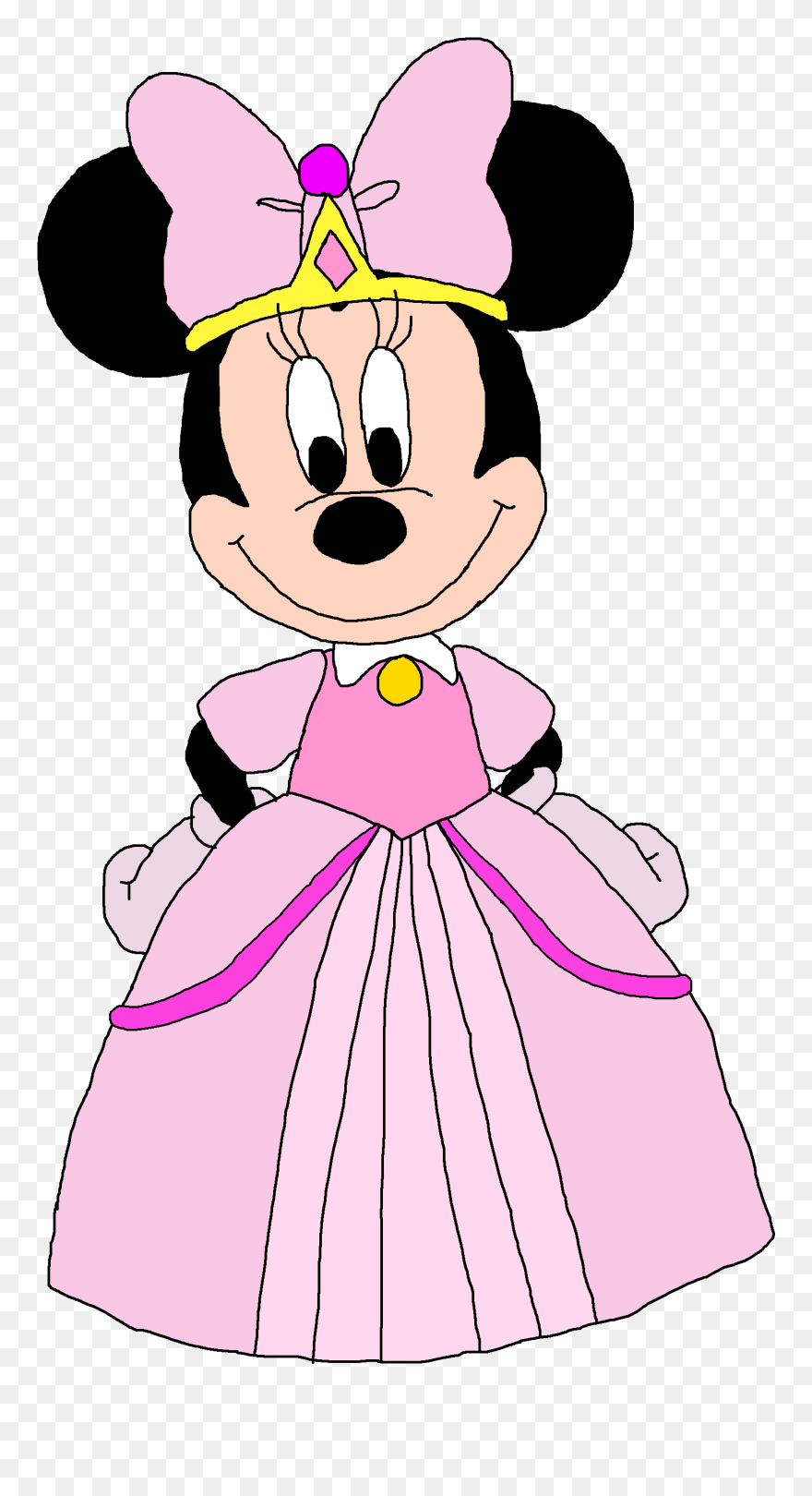 Princess Minnie - Minnie Mouse As A Princess Clipart