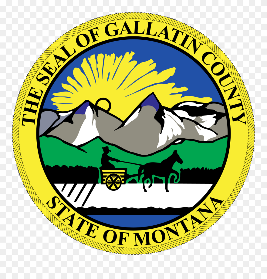 Gallatin County Seal"
 Class="img Responsive True - Montana Gallatin County Symbol Clipart