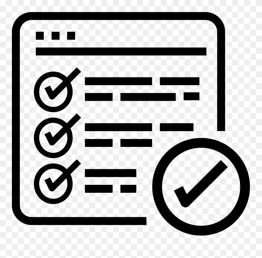 Evaluate Icon White Transparent Clipart