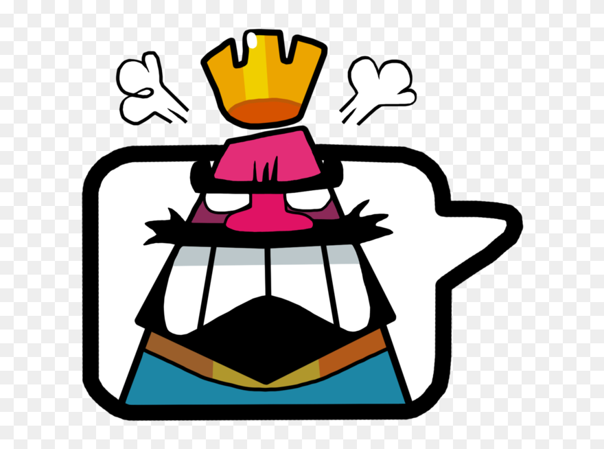 Gems Clash Artwork Anger Headgear Royale - Clash Royale Angry Emote Clipart