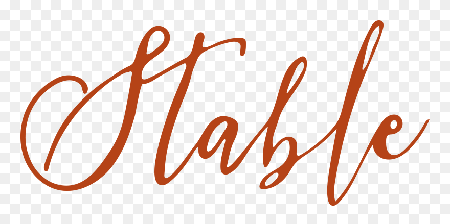 Transparent Stable Clip Art - Calligraphy - Png Download