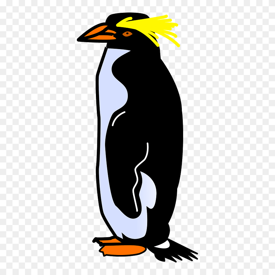 Macaroni Penguin Clipart - Penguin Heraldry Png Transparent Png