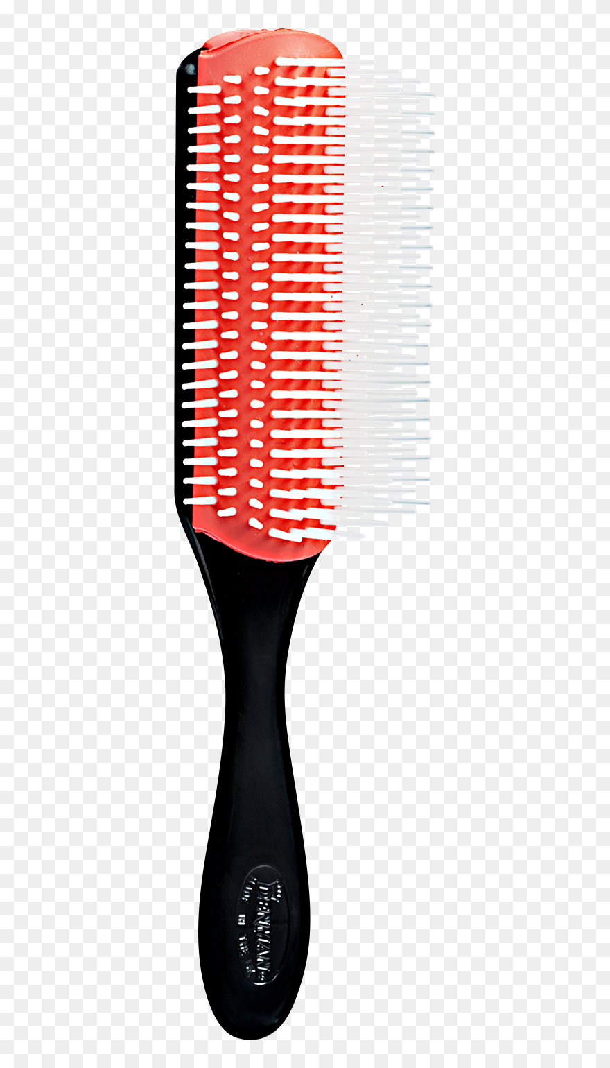 Transparent Hairbrush Png - Red And Black Hair Brush Clipart