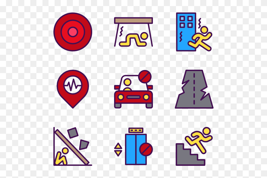 Earthquake Vector Animated Background Clipart