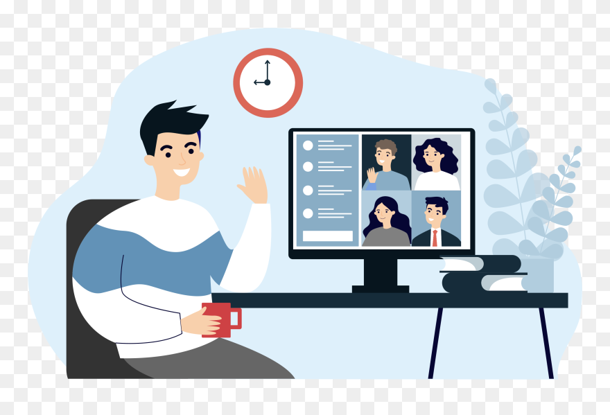 Virtual Meeting Clipart