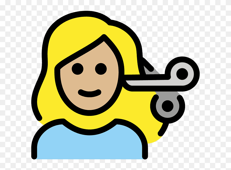 Woman Getting Haircut Emoji Clipart - Emoji - Png Download