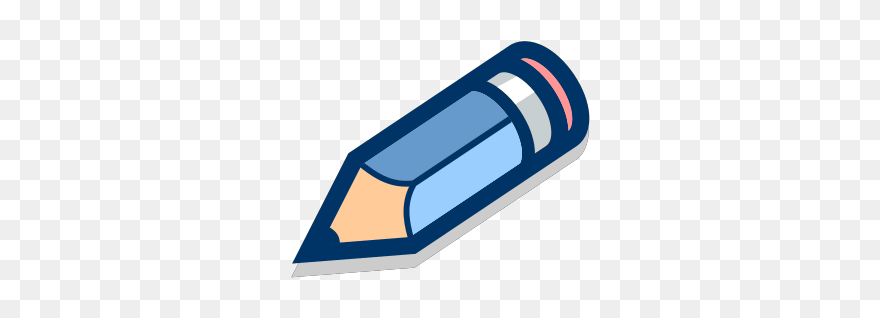 Blue Pencil Tilted Svg Clip Arts - Livejournal - Png Download
