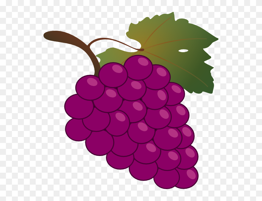 Cartoon Grapes Clipart - Grapes Clipart Transparent Background - Png Download