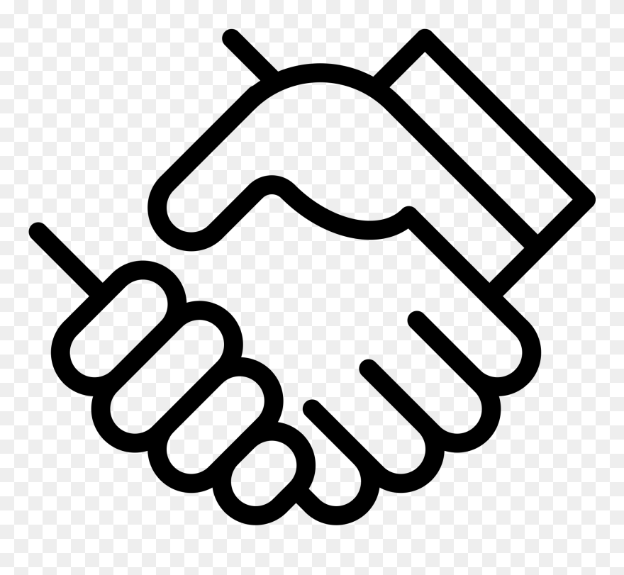 Transparent Background Handshake Icon Clipart