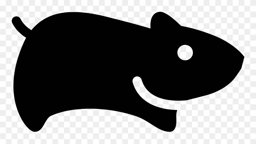 Hamster Clipart Outline - Hamster Vector Black - Png Download